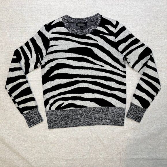 Banana Republic | Zebra Print Wool-Blend Sweater | Small - Picture 3 of 9
